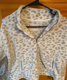 cheetah print crewneck 