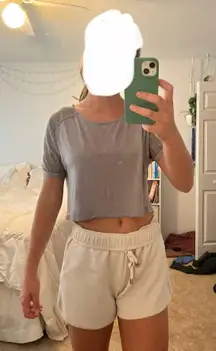 Grey cropped top