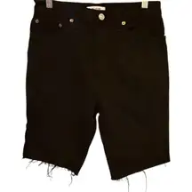 Re/Done Black Cutoff Denim‎ Shorts nwot