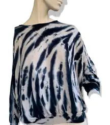 Young Fabulous & Broke oversized blue tie dye sweater