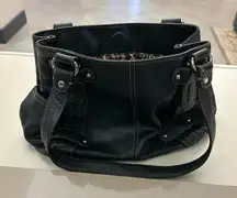 Purse Elegant Black Leather Handbag-B is for BEAUTY! Like new TIGNANELLO-quality