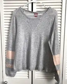 Crewneck Sweatshirt with Satin Sleeves Medium