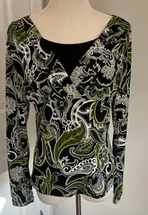 VINTAGE PERCEPTIONS LONG SLEEVE CAMI TOP‎