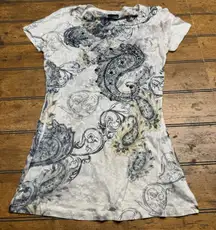 Y2k Daytrip Thin Almost Sheer Top sz Medium No‎ Size Tag