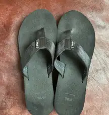 Teva Platform Black Flip Flops