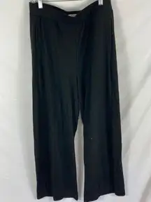 NWT Melloday Wide Leg Fuzzy Sweatpant Black Size XL