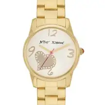 Betsey Johnson gold watch