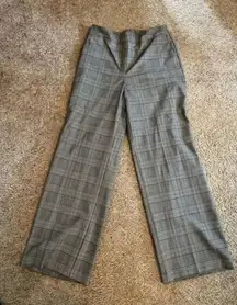 Nicole Miller New‎ York Gray Plaid Dress Pants Professional Office Wear size 10