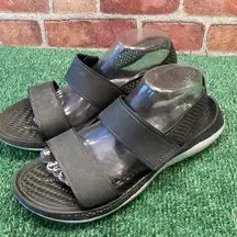 Crocs  Womens Literide 360  black sandals size 11