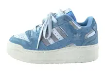 Adidas Forum XLG Women's Blue Suede Lace Up Low Top Platform Sneakers Shoes Sz 7