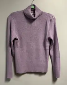 Pendleton Ribbed Turtleneck Sweater Pullover in Light Purple/ Lavender Sz M NWT