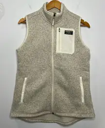 Women's L.L.Bean Sweater Fleece Long Vest Size Small Petite