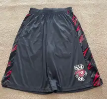 Wisconsin Badger Grey Basketball Shorts