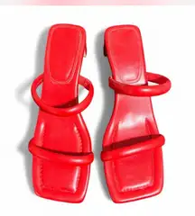 Dream Pairs Red Women's Sandals with heal