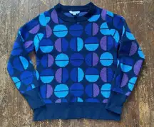 Time and Tru Women's Retro Print Sweater Size SM