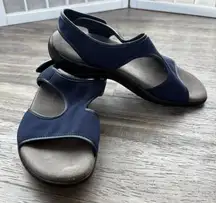 Nwob SAS Harmony Heel Strap Sandal Blue/Gray Size 7 M