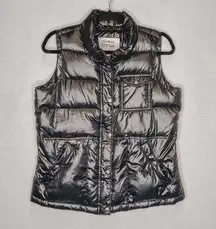 Eddie Bauer  | Black Puffer Down Vest Medium