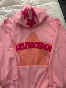 Aelfric Eden Hoodie Star Embroidery Pink