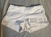 Lululemon Speed Shorts 2.5" White Up Low-Rise