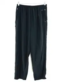 Vtg.‎ Nike Track Pants Mens XL Black Y2K Side Mesh Lined Windbreaker Ankle Zip