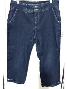 NYDJ Womens Jeans Denim Not Your Daughter's Capri Cropped sz 12 Lift Tuck