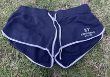 VTG Y2K Abercrombie & Fitch Micro Mini Sweat Shorts Women’s Small Blue Booty NY