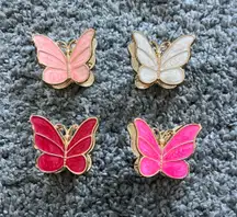 4 butterfly clips 