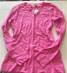 J.Crew Pink Teddy Sweater 