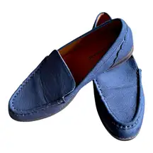 Lucky Brand  Women's Navy Blue Slip On Suede Loafers Casual Low Top Sz 6.5