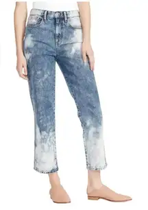 Ella Moss Bleached High Waist Straight Leg Ankle Jeans size Junior‎ 32