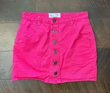 (3/$40 Item) Pink Vintage Denim Mini Skirt