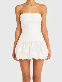 Amanda Uprichard RENDEZVOUS DRESS Size Medium White Mini Dress