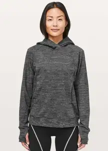 Lululemon Scuba Pullover Heathered Core Dark Grey Long Sleeve Athletic Top Sz 6