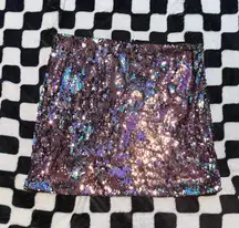 Express Sequin Skirt Mini