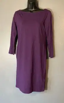 H&M Basic purple long sleeve tshirt dress