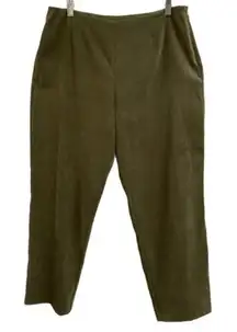 Sag Harbor Petite Green Flat Front Dress Pants‎ 14P​​