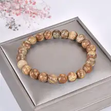 🆕New Picture Jasper 8mm Healing Gemstone Bracelet