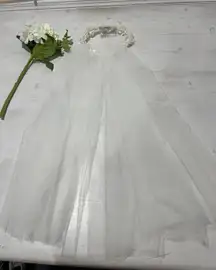 Vintage‎ Bridal Veil with Floral Headpiece Wedding Veil Flower Crown