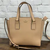 Kate Spade Cameron Street Small Hayden Satchel Crossbody Warm Vellum