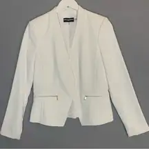 Karl Lagerfeld White Tailored Blazer Ladies Sz 4 Paris