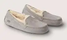 Grey Moccasin Slipper