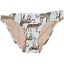 Aerie Cat Animal Print Knot‎ Bikini Bottom XS NWT