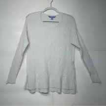 Simply Vera VeraWang long sleeve white shirt women’s size medium