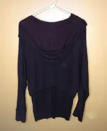 3 Dots Jacket Burgundy Dolman Sample Hoodie S