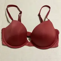 Calvin Klein Women’s Red Lightly Lined Bra 32D  RN #36543 (A)
