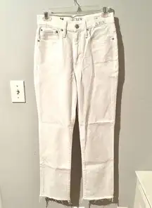 J.Crew  New slim boyfriend white jeans XS