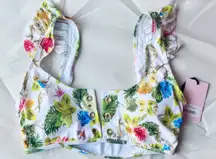 Juicy Couture Tropical Floral Print Bikini Top