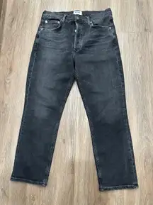 AGOLDE Button Fly Waist High Rise Straight‎  Leg Jeans Women's Size 29 Stretch