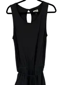 Pact Jumpsuit Womens M Black Organic Cotton Linen Sustainable