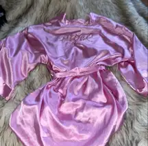 VS vintage satin floral angel robe (S)